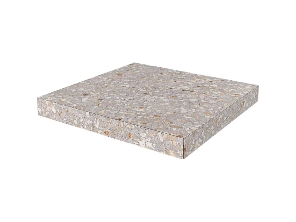 Ступень угловая клееная KERAMA MARAZZI Терраццо бежевый необрезная, 330*330*9 мм
