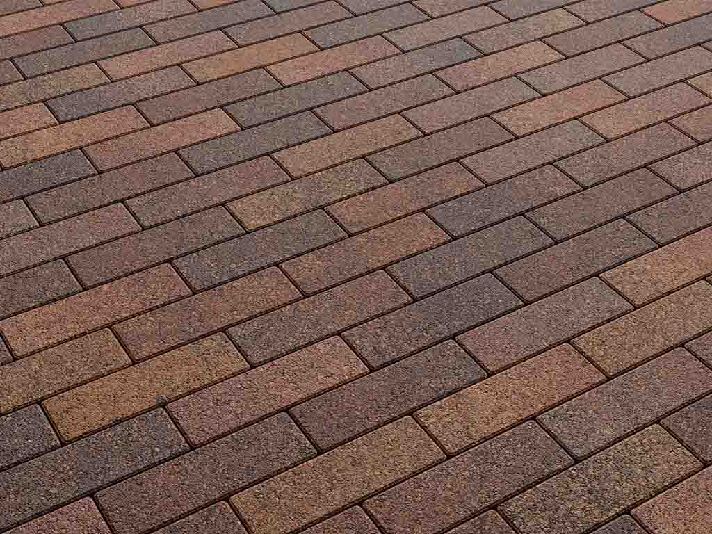 Плитка тротуарная Паркет Б.4.П.6 листопад гранит арабская ночь, 180*60*60 мм