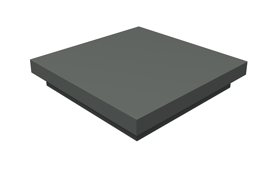 Колпак на столб Grand Line плоский 410*410 мм 0,45 PE с пленкой RAL 7005