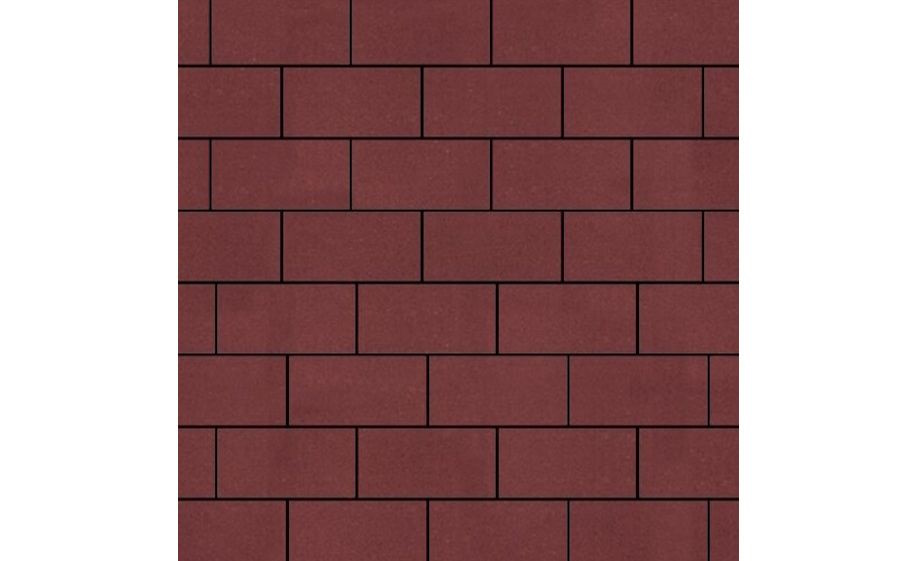 Плитка тротуарная SteinRus Прямоугольник Б.6.П.6 гладкая, красный, 200*100*60 мм