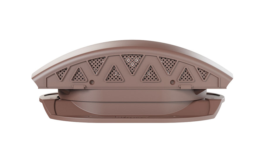 Вентилятор подкровельный Viotto для металлочерепицы Каскад, RAL 8017 коричневый