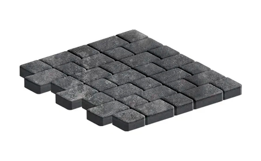 Плитка тротуарная SteinRus Инсбрук Альт Дуо А.3(С).Фсм.4, гладкая, ColorMix Актау, толщина 40 мм