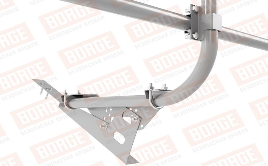 Кровельное ограждение Borge для черепичной кровли оцинкованное RAL 7004, 300*60 см