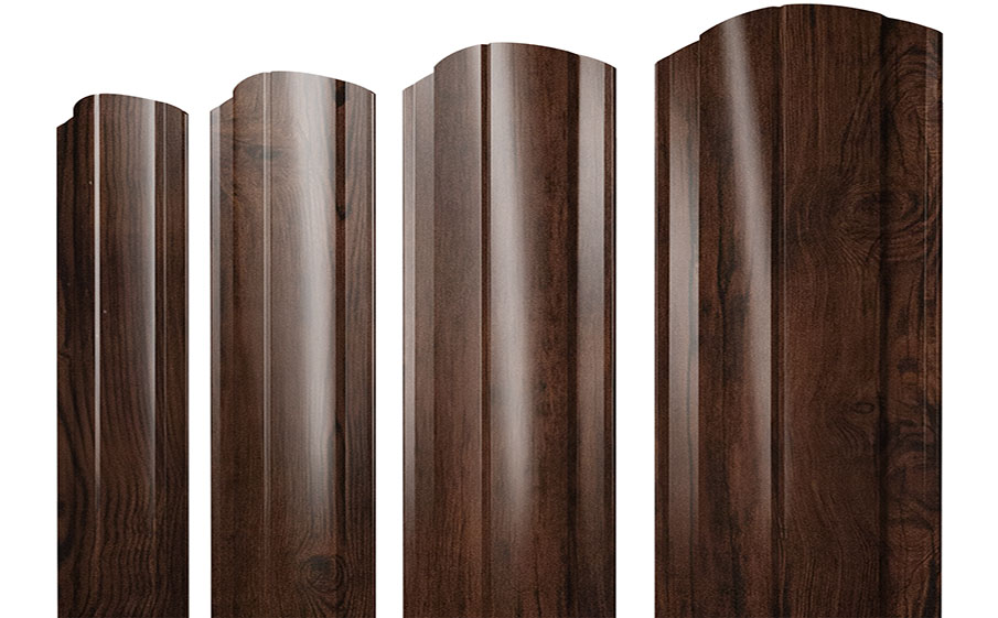 Штакетник Круглый фигурный Print Premium  Cherry Wood