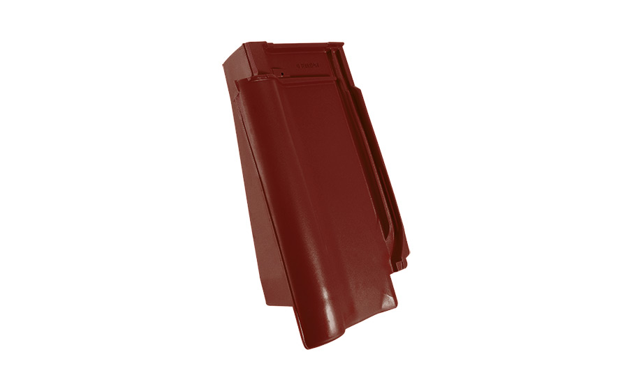 Керамическая черепица боковая левая TONDACH Samba 11 (Sensaton 11), Red glazed