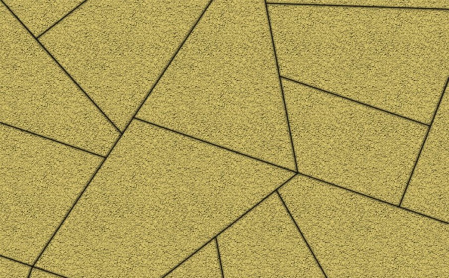 Плитка тротуарная Оригами Б.4.Фсм.8 гранит желтый, комплект 6 шт, толщина 80 мм