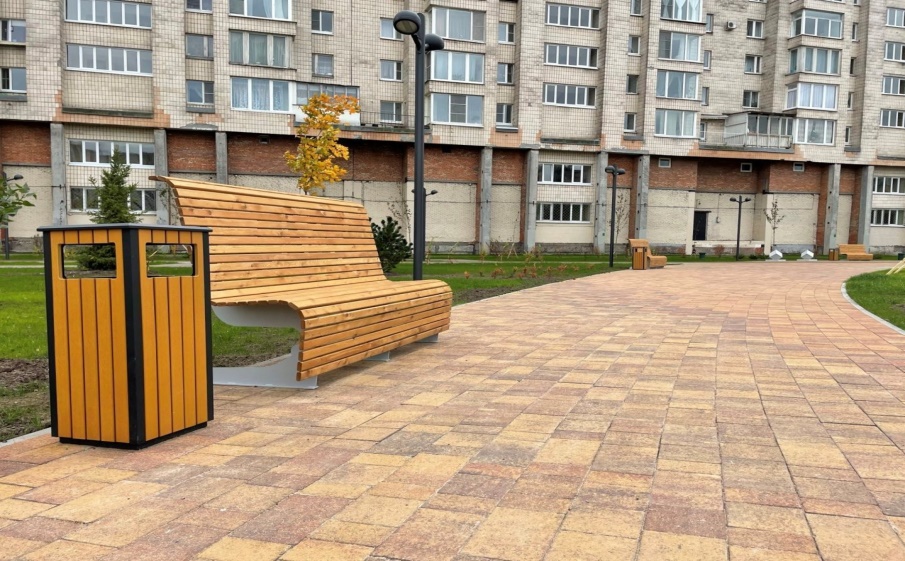 Плитка тротуарная Старый город Б.1.Фсм.8 листопад гранит осень, комплект 3 шт, толщина 80 мм