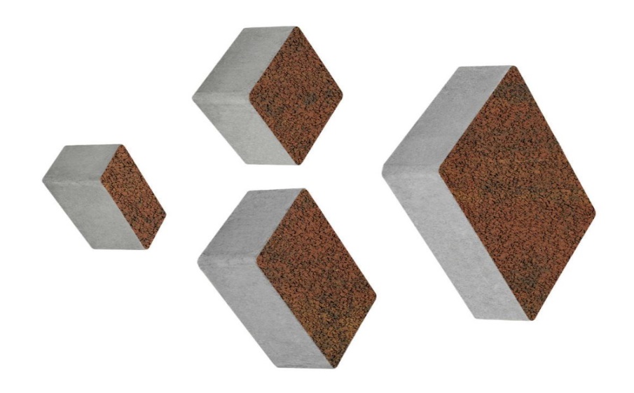 Плитка тротуарная Мюнхен Б.2.Фсм.6 листопад гранит арабская ночь, комплект 4 шт, толщина 60 мм