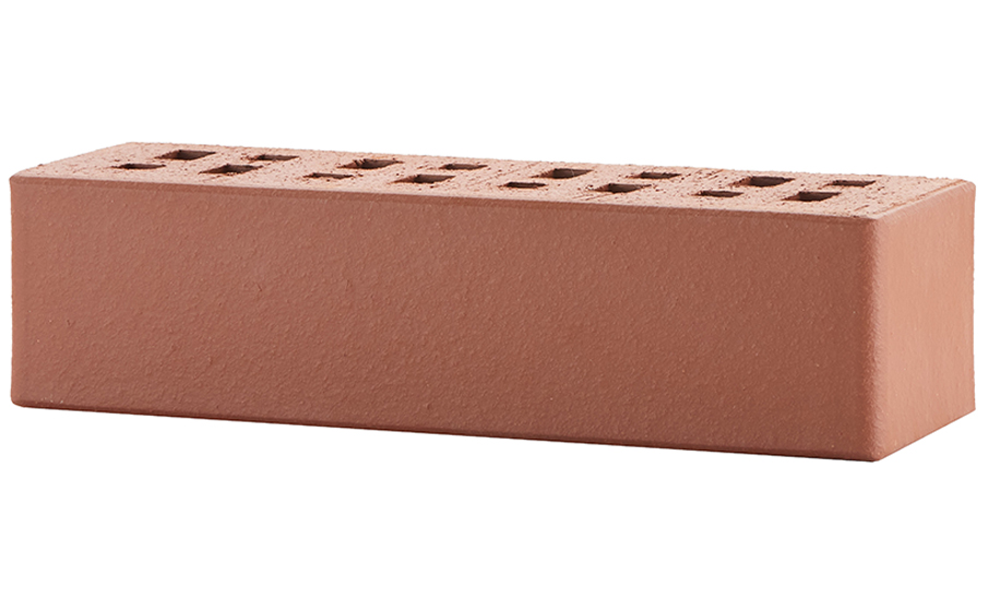 Кирпич клинкерный ЛСР Эдинбург темно-красный гладкий, 250*85*65 мм