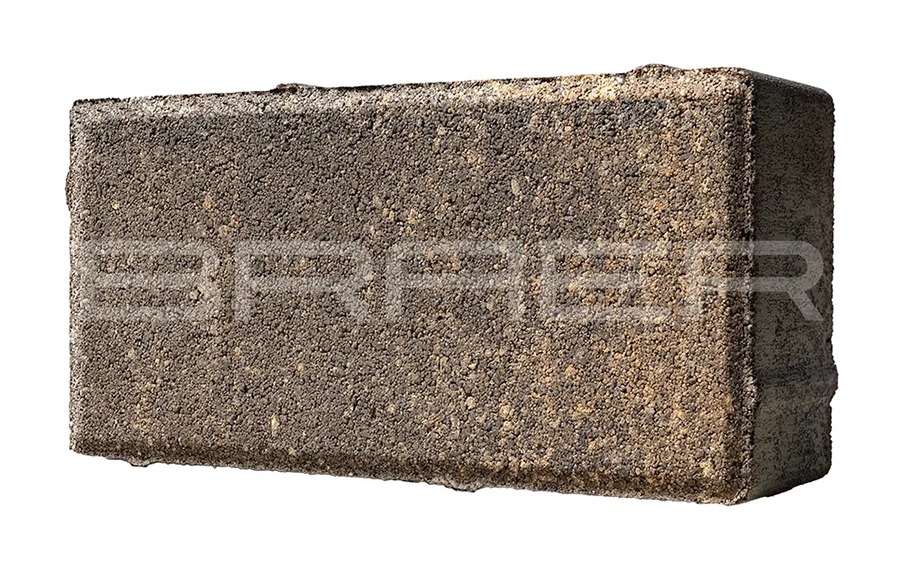 Плитка тротуарная BRAER Прямоугольник Color Mix Каштан, 200*100*60 мм