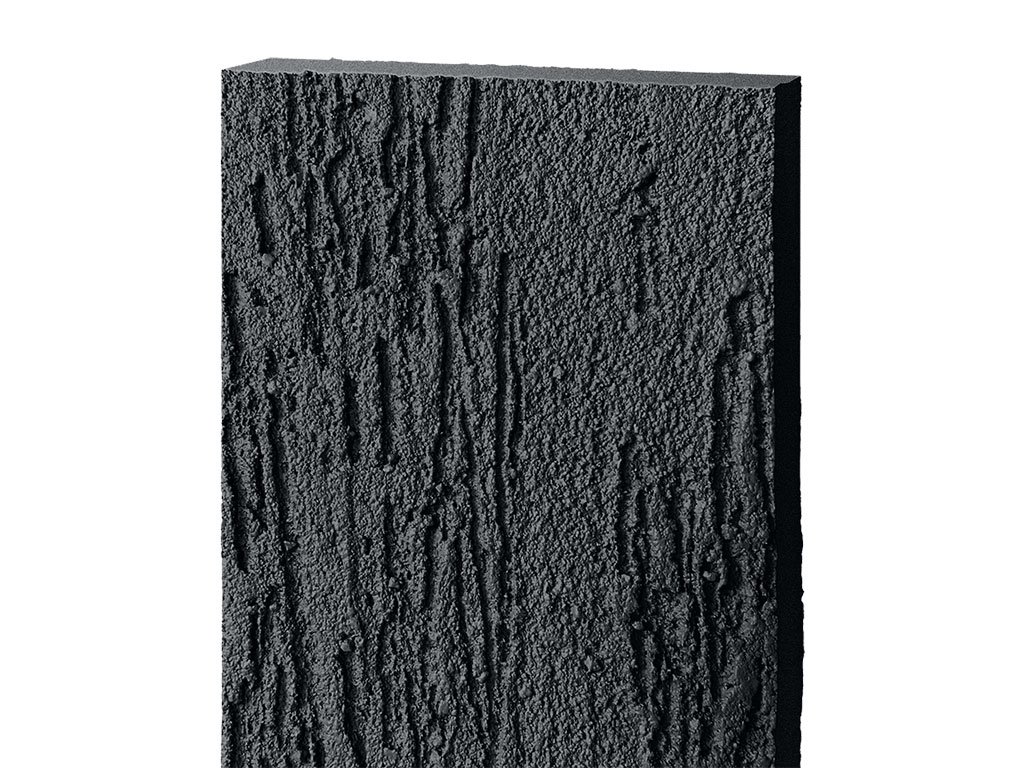 Фиброцементная панель БЕТЭКО Короед RAL 9011 (графитовый черный), 3000*1200*8 мм