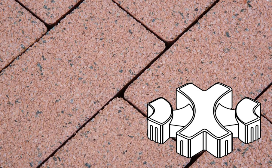 Плитка тротуарная Готика Premium Gold, Эко-фантазия Б.3.ГР.8, №18, 300*300*80 мм