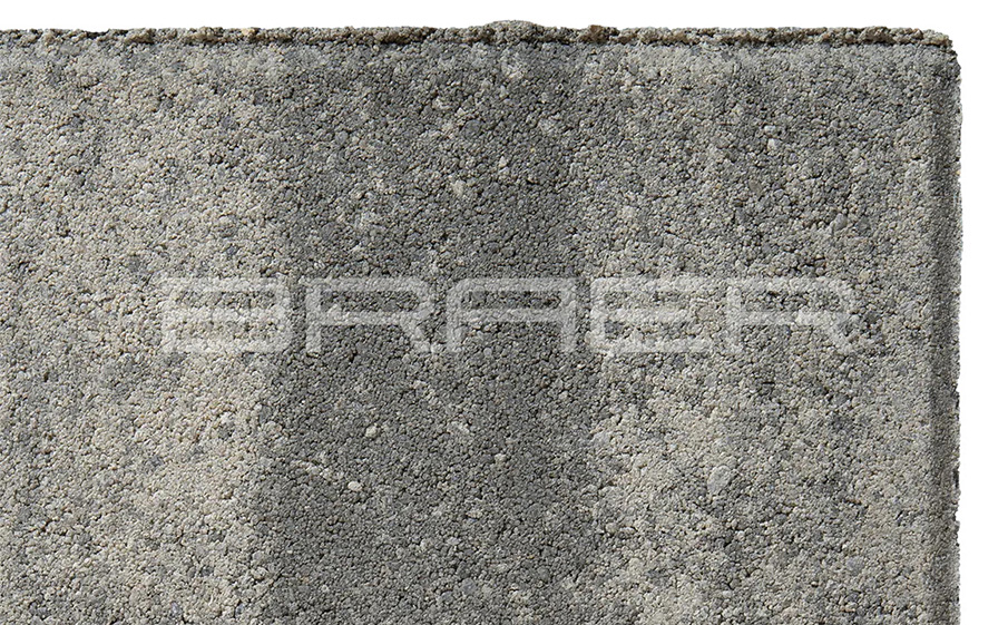 Плитка тротуарная BRAER Прямоугольник Color Mix Туман, 200*100*40 мм