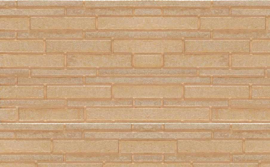 Клинкерная плитка Stroeher Zeitlos 355 sandschmelz рельефная, 400*71*14 мм