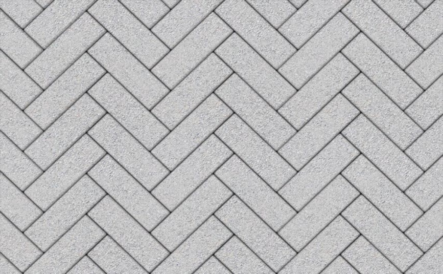 Плитка тротуарная Паркет Б.9.Псм.8 стандарт гладкий белый, комплект 4 шт, толщина 80 мм