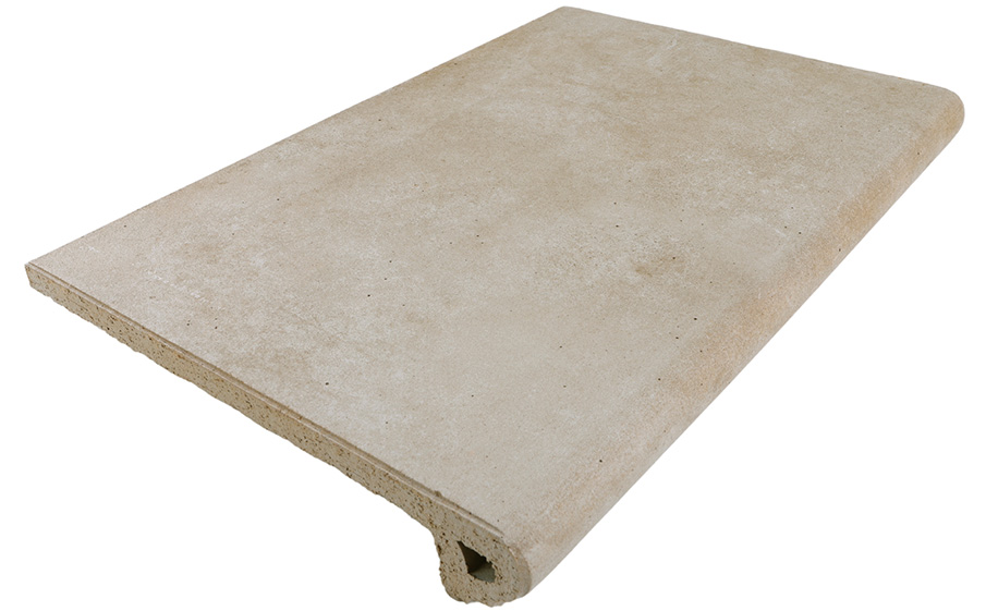 Клинкерная ступень-флорентинер Gres Aragon Capri Beige 330*325*18(53) мм