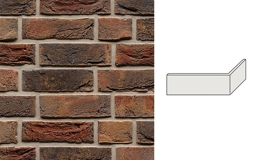 Угловая плитка Muhr Nr 28, Netterden (Wenworth), 210*65*100*22-25 мм