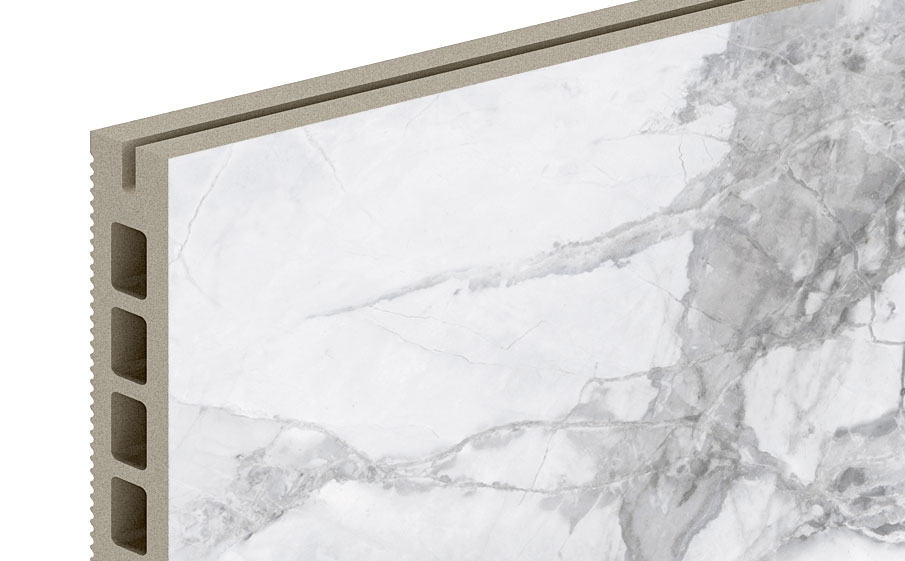 Керамогранитная плита для НВФ ExaTech Marble IN G, 1000*600*20 мм