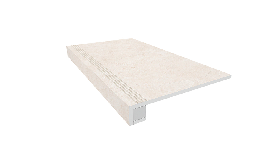 Комплект ступень прямоугол. бортик и подступенок Ametis Marmulla MA00, неполированнный