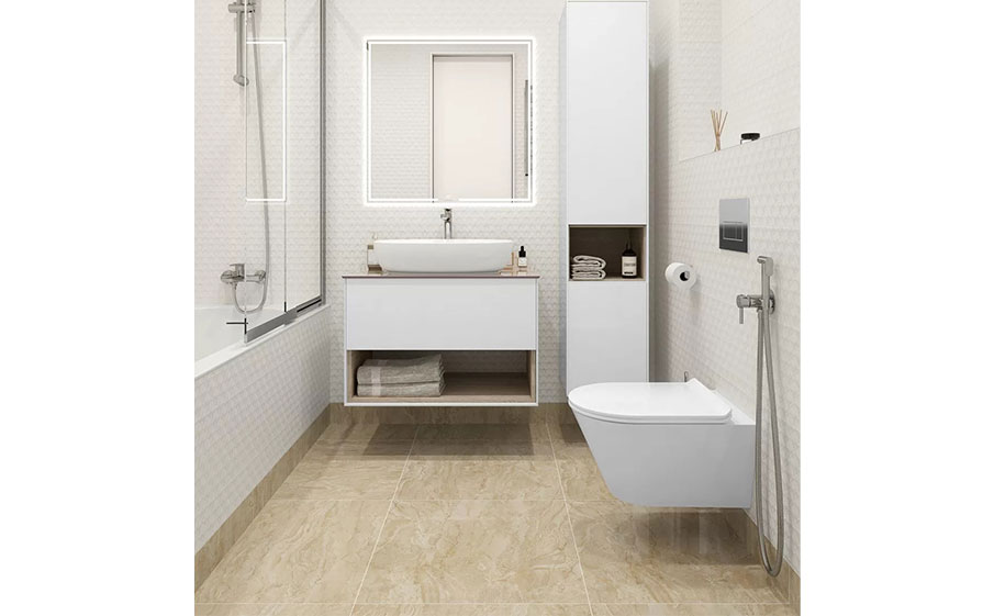 Керамогранит KERAMA MARAZZI Риальто Нобиле бежевый лаппатированный обрезной, 1195*600*9 мм
