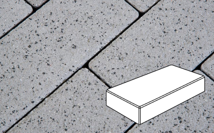Плитка тротуарная Готика Granite FERRO, Картано Б.3.П.6, Белла Уайт 300*150*60 мм