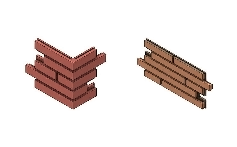 Плитка модульная Борисовские Мануфактуры Брик Форэ, 634*248*28 мм