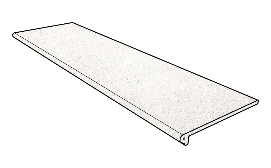 Ступень-флорентинер Gres Aragon Urban Blanco 1497*315*14(35) мм