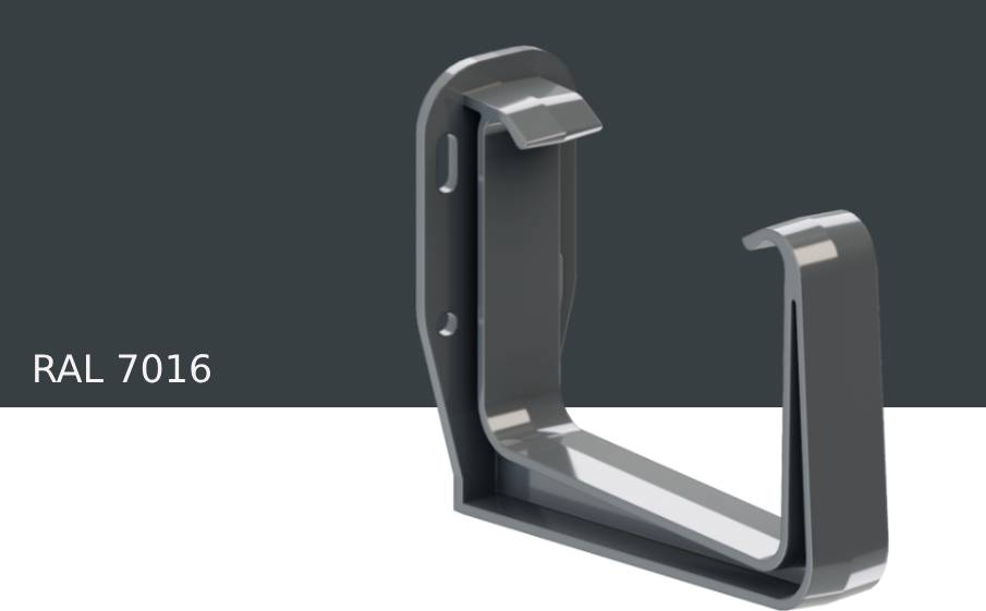 Кронштейн желоба KROP PVC Квадрат для системы D 135/80*80 мм, RAL 7016