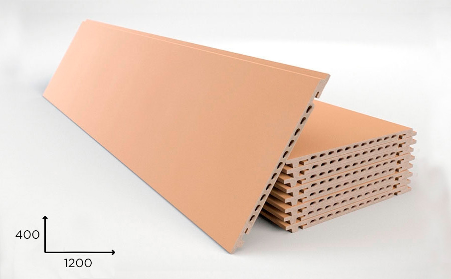 Керамогранитная плита Faveker GA16 для НФС, Beige, 1200*400*18 мм