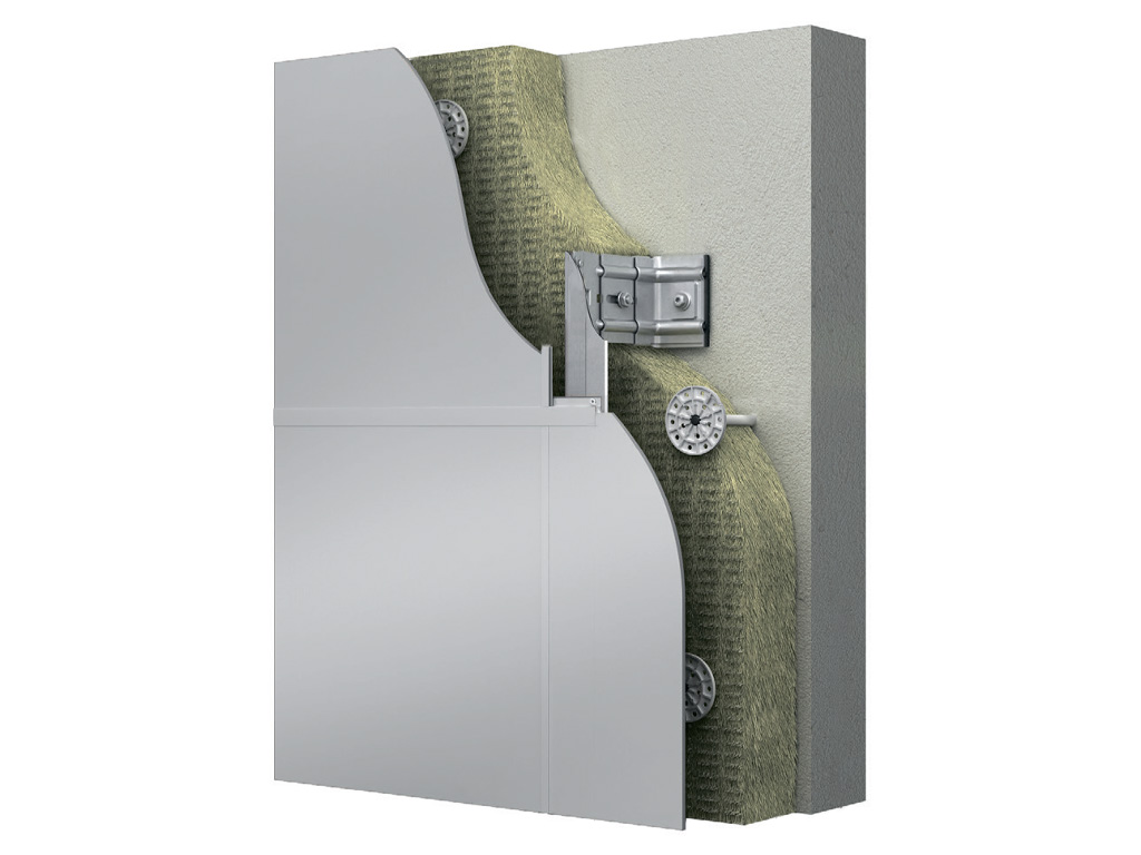 Подсистема НФС КРАСПАН для металломинеральных панелей, крепление видимым способом