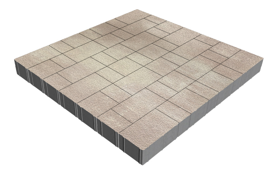 Плитка тротуарная SteinRus Новый город Рид В.8.Псм.8, Native, Оливин, толщина 80 мм