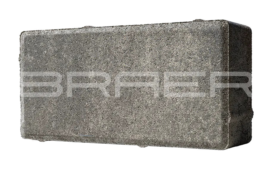 Плитка тротуарная BRAER Прямоугольник Color Mix Туман 200*100*60 мм