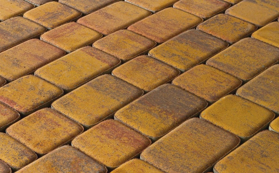 Плитка тротуарная Классико А.1.КО.4 листопад гладкий осень, комплект 2 шт, толщина 40 мм