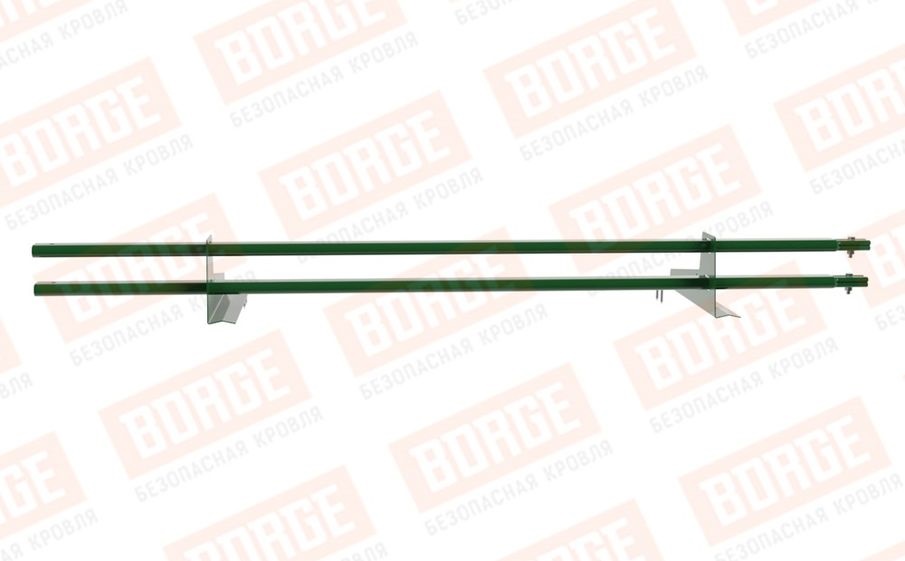 Снегозадержатель трубчатый Borge для черепичной кровли оцинкованный RAL 6002, 1,5 м