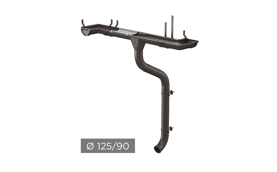 Водосточная система Aquasystem PURAL MATT 125/90 мм RR 32