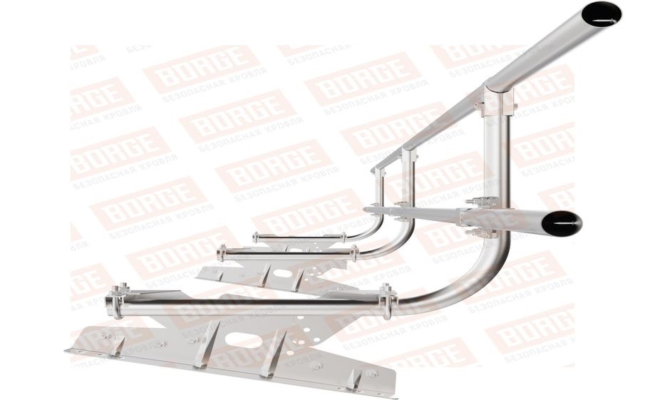Кровельное ограждение Borge для фальцевой кровли оцинкованное, 300*60 см