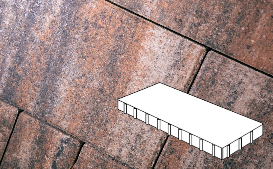 Плитка тротуарная Готика Natur, Плита Б.8.П.10, Альпин, 800*400*100 мм