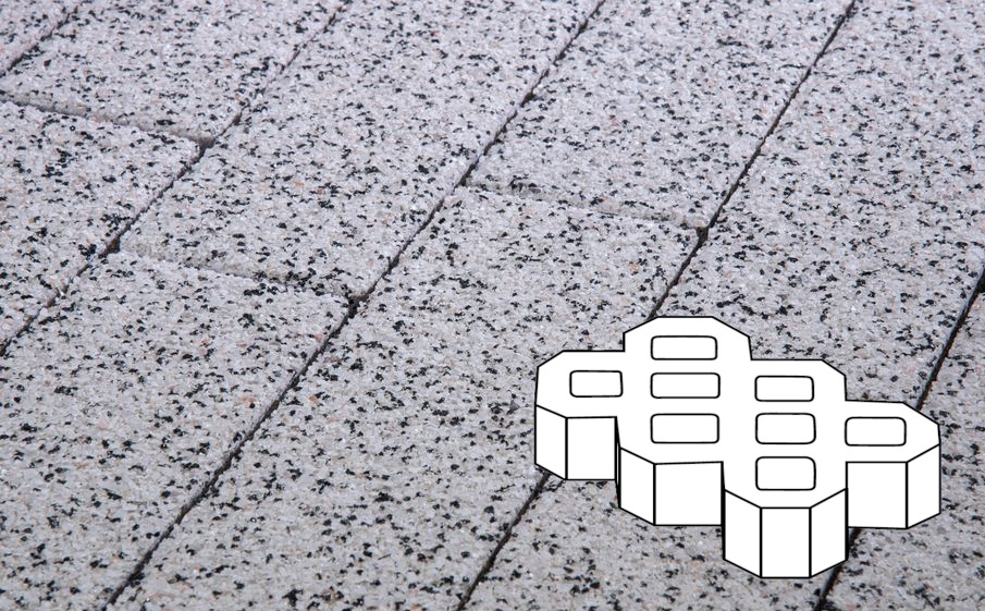 Плитка тротуарная Готика Premium Gold, Экопарковка Б.6.ГР.10, №3, 600*400*100 мм