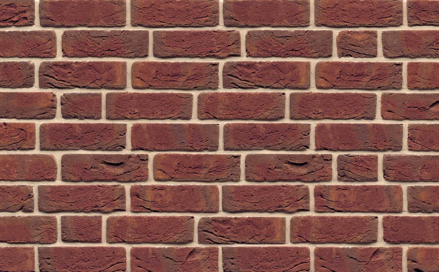 Плитка ручной формовки Muhr Nr 6, Niederhein rot geflammt, 215*65*22-25 мм