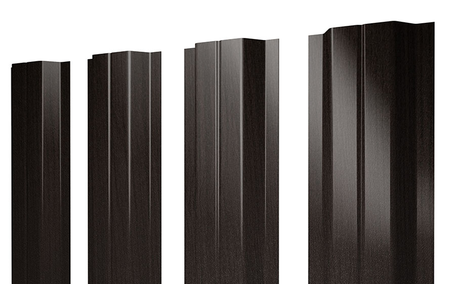 Штакетник П-образный А 0,45 Print Elite Coffee Wood TwinColor