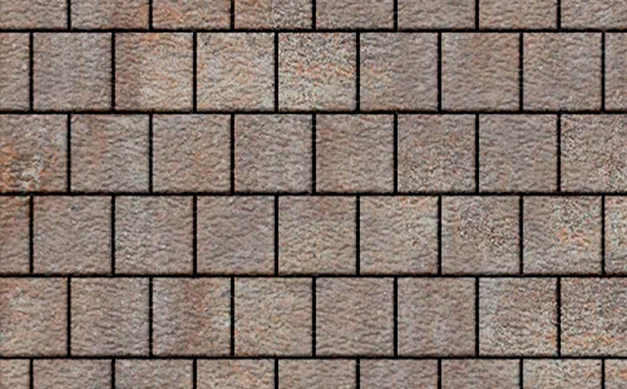 Плитка тротуарная SteinRus Армор В.2.К.8, Old-age, ColorMix Берилл, 100*100*100 мм