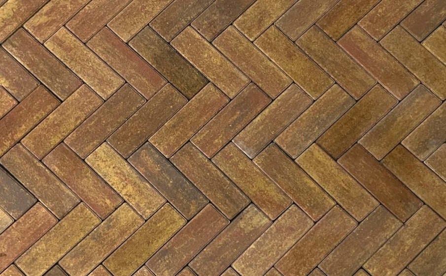 Плитка тротуарная Паркет Б.16.Псм.8 листопад гладкий осень, комплект 6 шт, толщина 80 мм