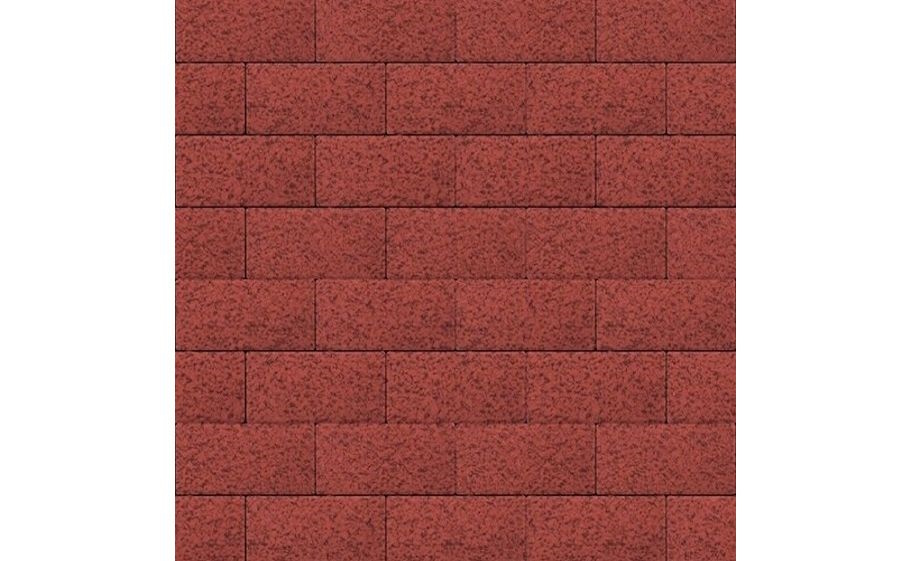 Плитка тротуарная SteinRus Прямоугольник А.6.П.4 Native, красный, 200*100*40 мм