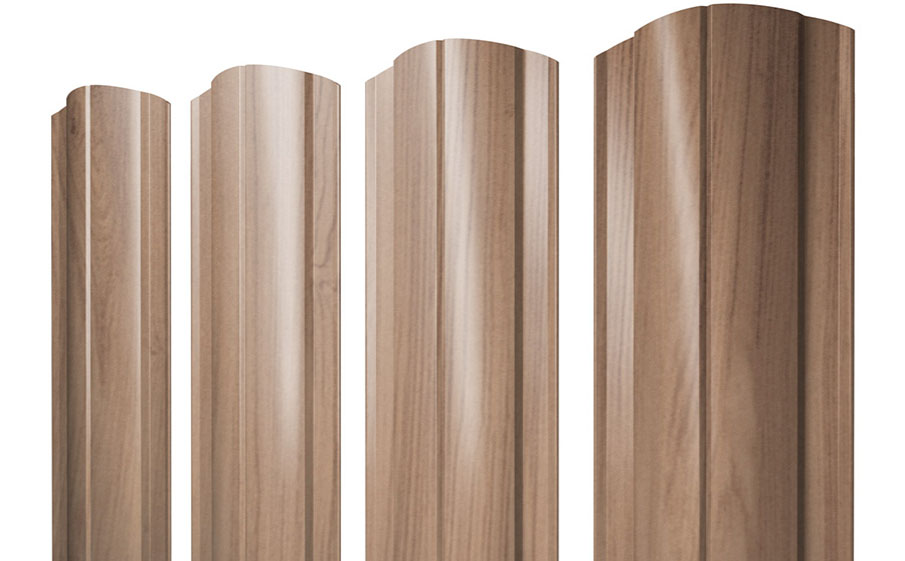 Штакетник Круглый фигурный Print Elite Honey Wood