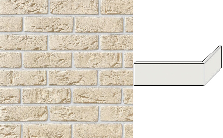 Декоративный кирпич Leonardo Stone угловой элемент Орли 191/98*65*10 мм 051