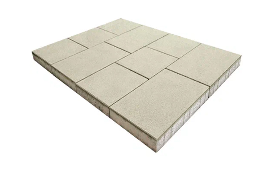 Плитка тротуарная SteinRus Инсбрук Ланс Б.5.Псм.6, гладкая, слоновая кость, толщина 60 мм