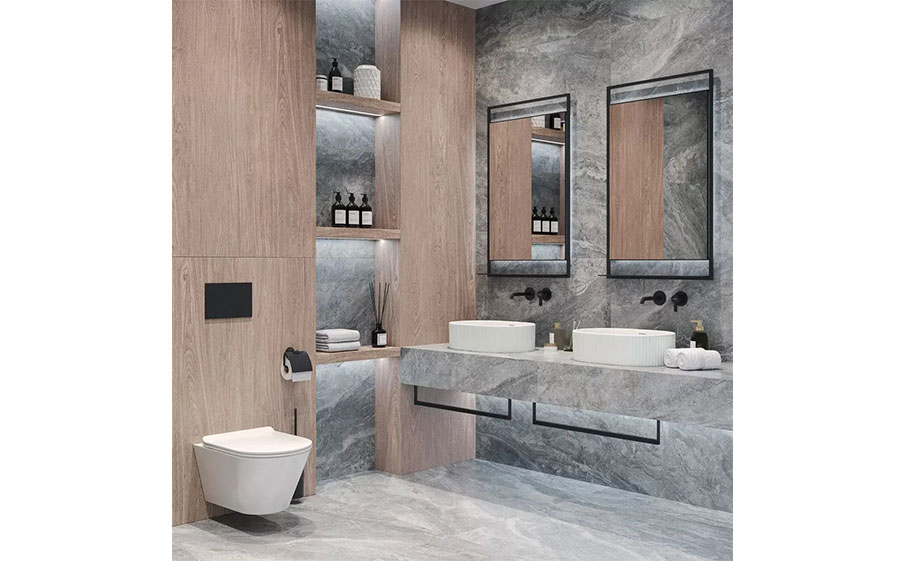 Керамогранит KERAMA MARAZZI Гриджио серый обрезной, 1195*600*9 мм