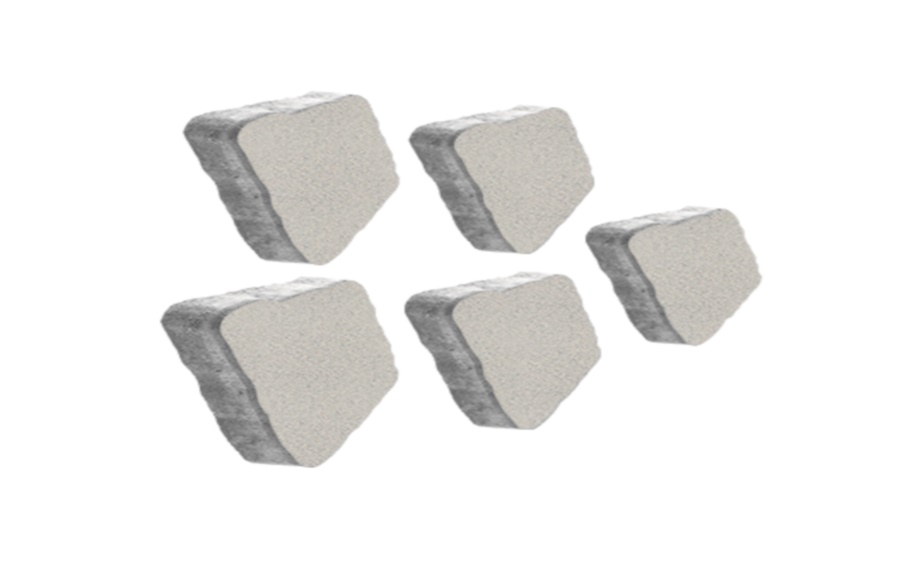 Плитка тротуарная Антик А.3.А.4 стандарт гладкий белый, комплект 5 шт, толщина 40 мм