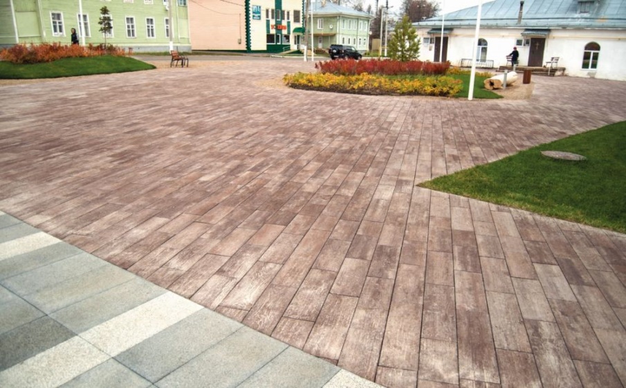 Плитка тротуарная Стоунвуд Б.7.Псм.6 платан, комплект 4 шт, толщина 60 мм