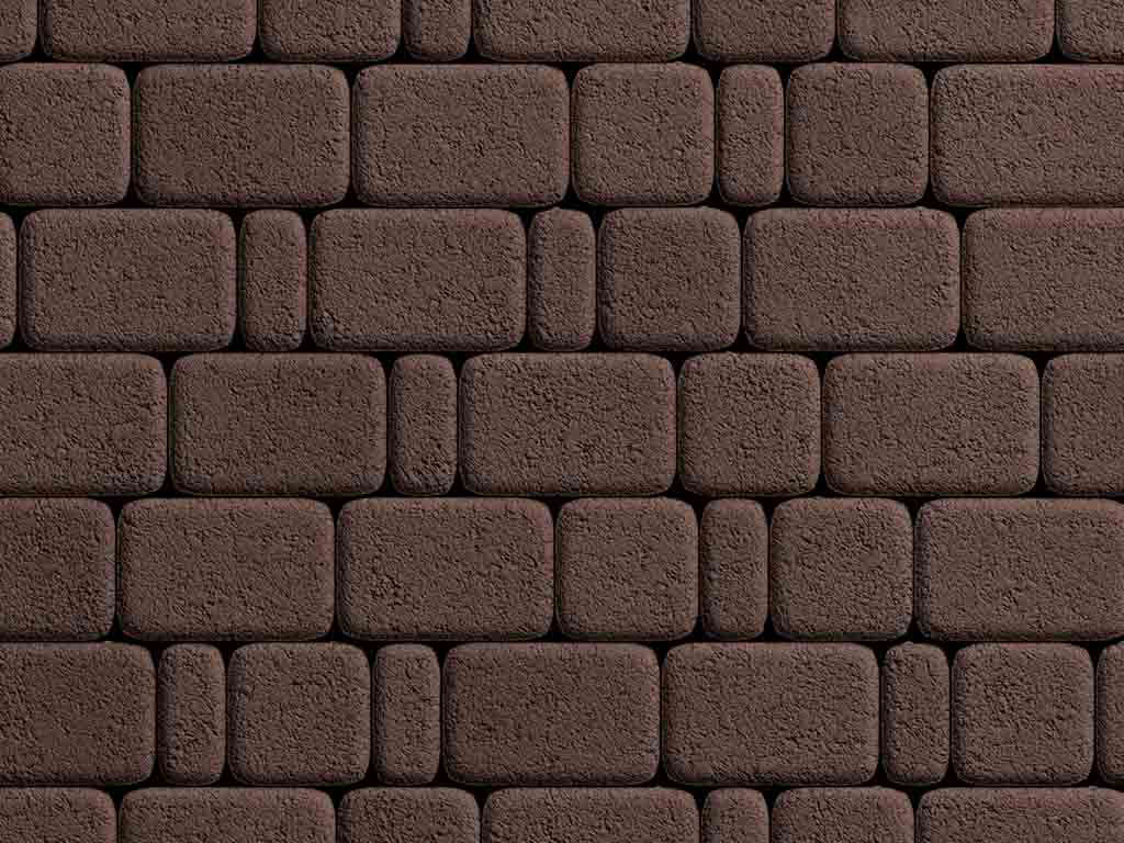 Плитка тротуарная Классико Б.4.КО.6 гранит коричневый, комплект 3 шт, толщина 60 мм